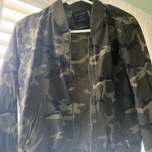 Boutique camo bomber jacket